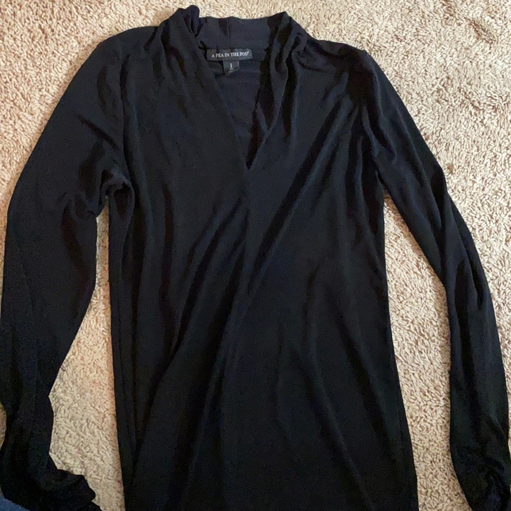 Black maternity shirt from A pea in the pod